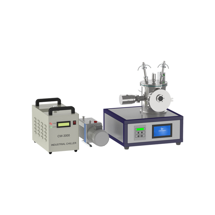 Desktop double head magnetron sputtering coating machine