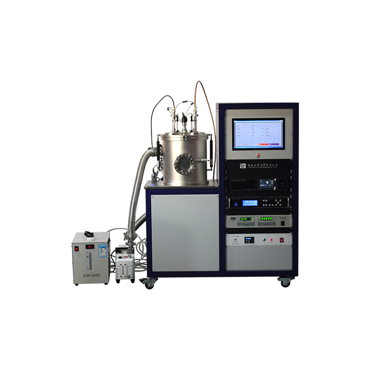 Dual-target magnetron sputtering coater with RF&DC power supply CY-MSH300-II-RFDC-SS