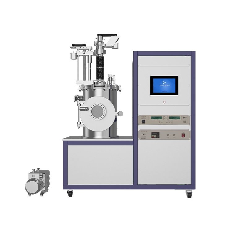 Three Source Thermal Evaporation Coater for Depositing Composite film