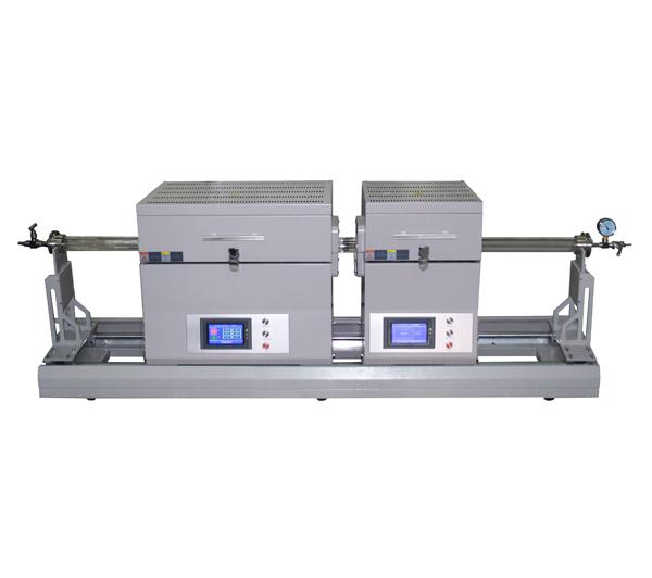 1200℃ Dual Zone Multi Function Sliding Tube Furnace for MoS2 film Preparation-CY-O1200-50IIT-XS